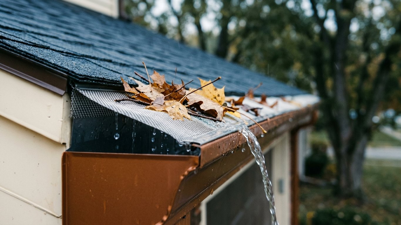 Editorial photo illustrating: How Gutter Guards Work — and How to Pick the Right Type